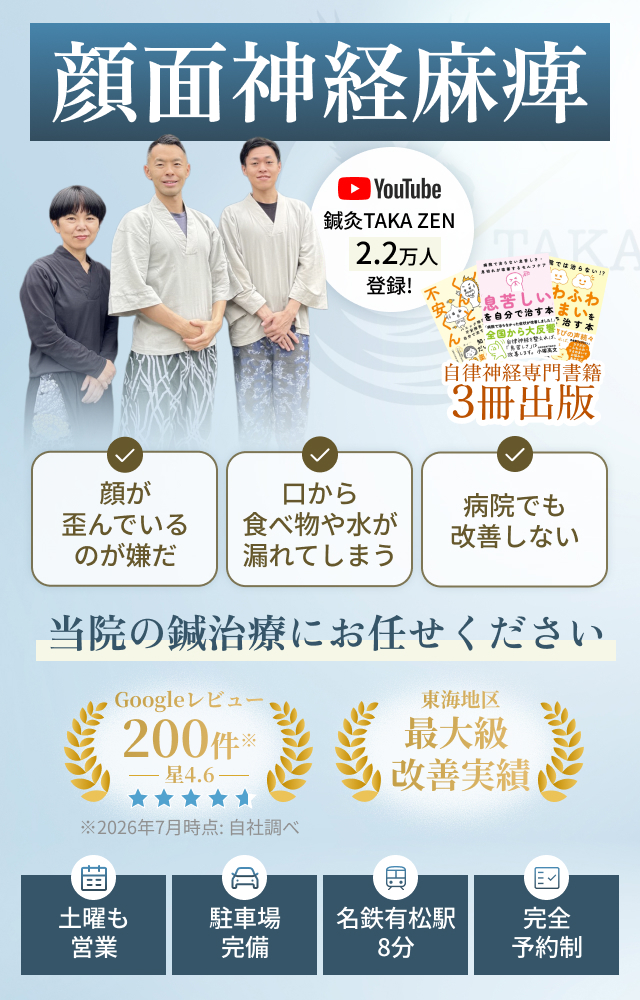顔面神経麻痺　でお悩みの方へ